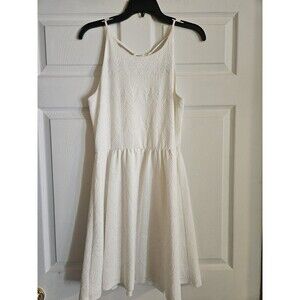 Maurices White Womens Dress Size Medium Textured Strappy Bridal Party Shower